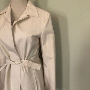 [Jil Sander] Ivory Single Breasted Coat Sz: 34 [2]